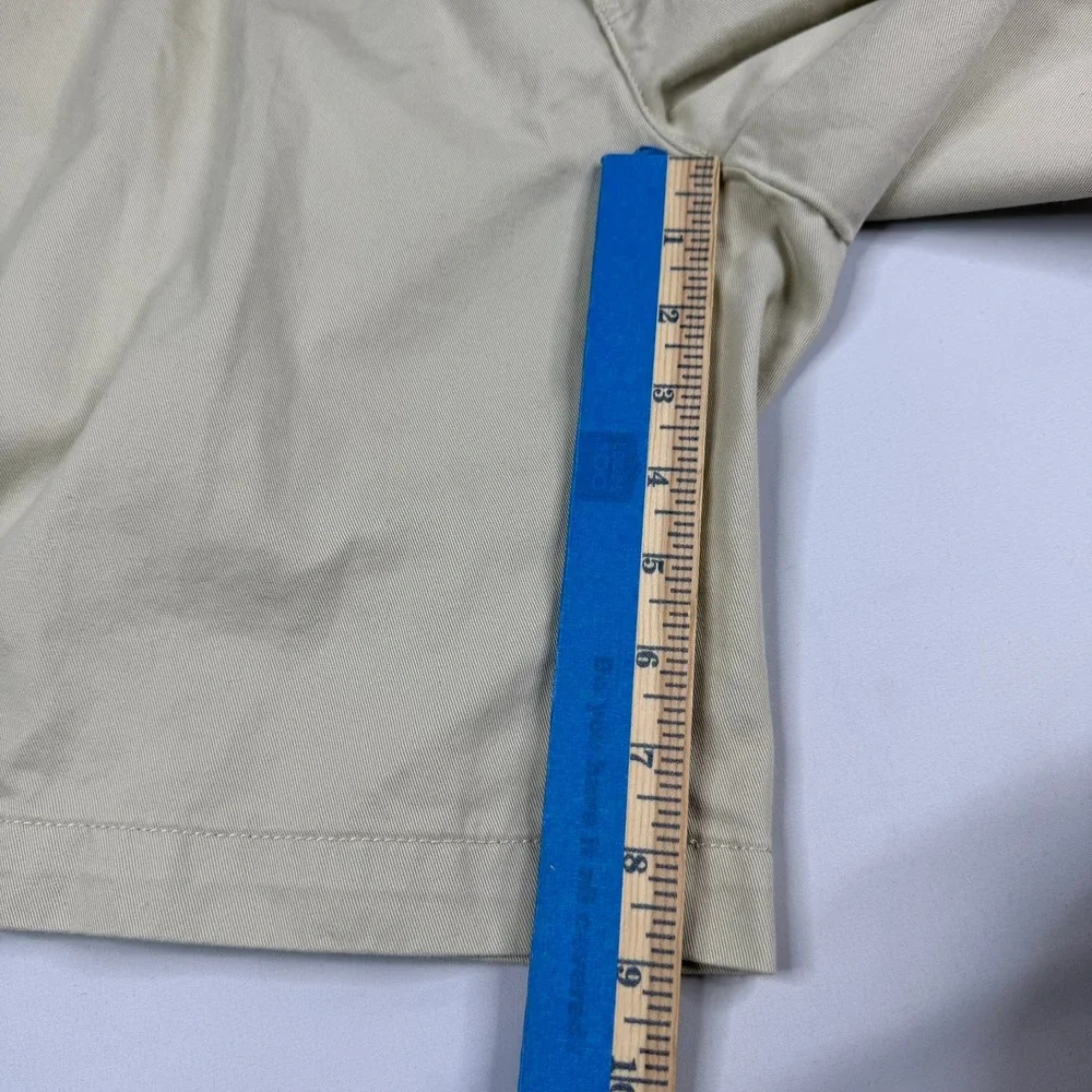 Polo Ralph Lauren Tyler Short Mens 35 Khaki Pleated Classic Cotton Chino Shorts